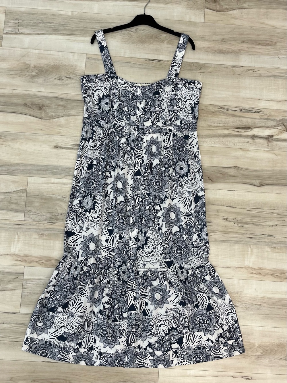 Marie Oliver Black & White Floral Maxi Dress